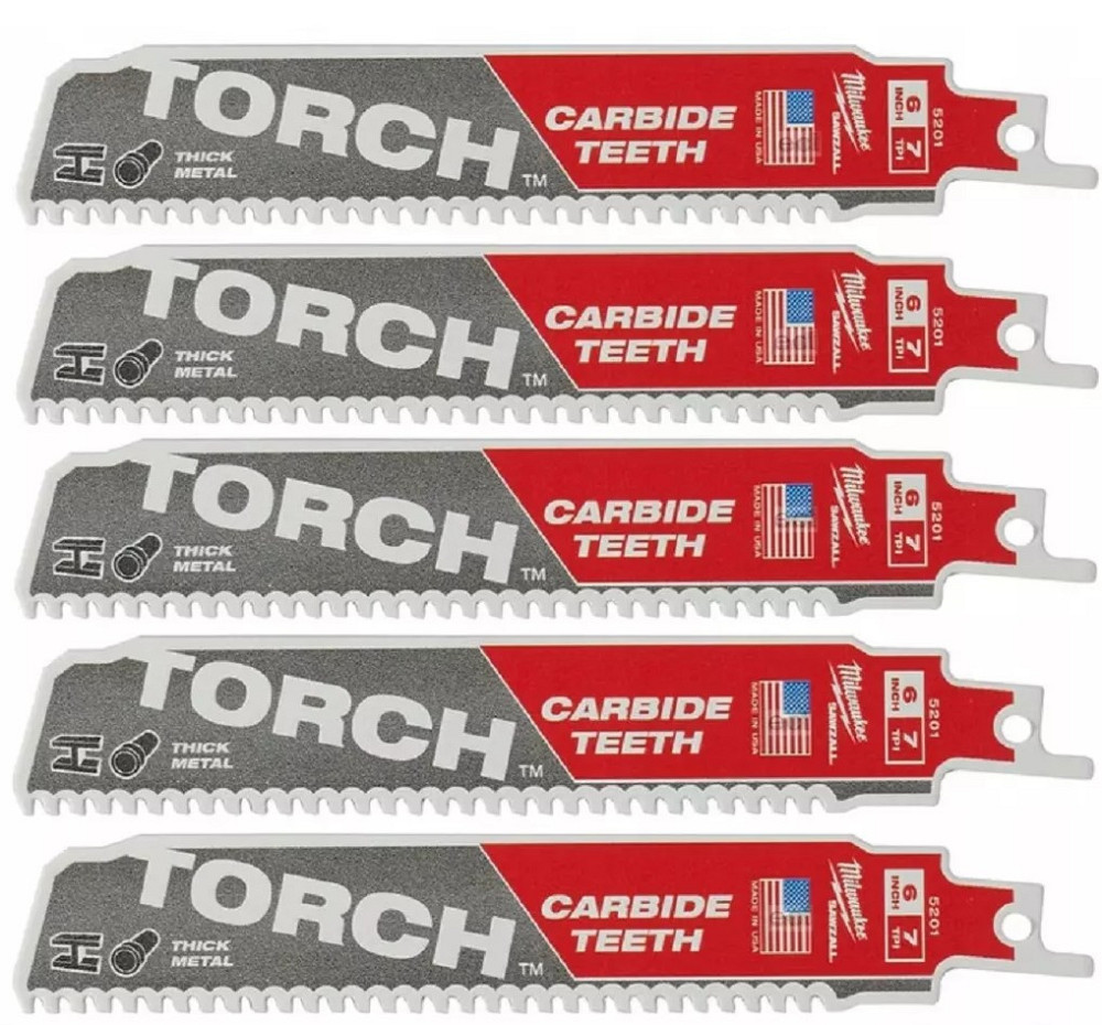 Полотно для шабельних пил TORCH CARBIDE MILWAUKEE, 150х3,1 мм, (5 шт.) Одеса - фото 1