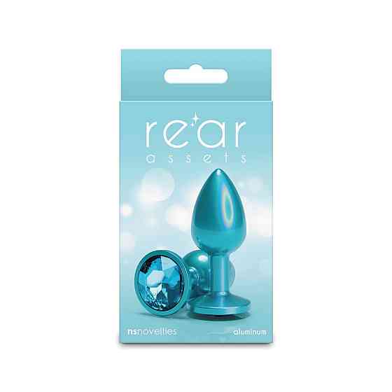Анальна пробка NS Novelties Rear Assets - Iridescent Teal - Small - Teal Sex Aura Київ