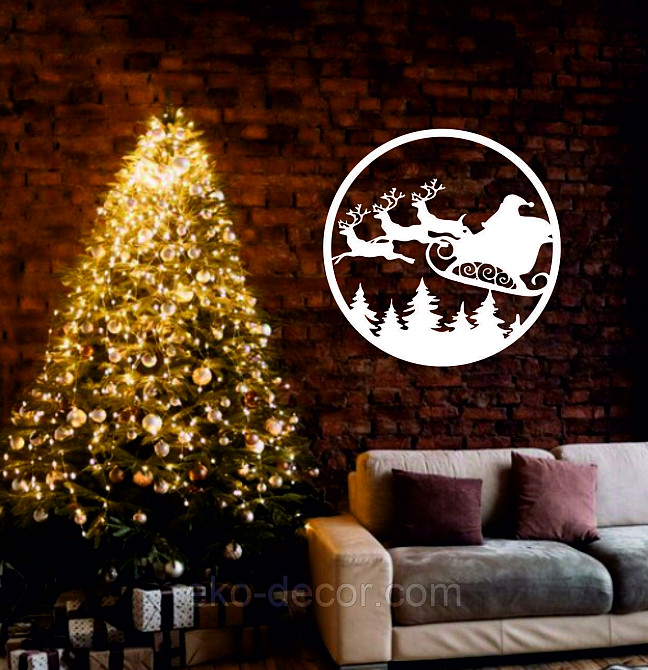 Декоративне настінне Панно «Новий рік», Декор на стену Київ - фото 1