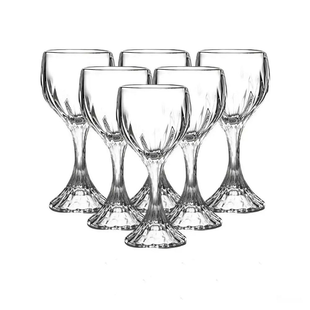 TS Kitchen Келихи з товстого скла набір для вина з 6 штук по 157 мл Київ - фото 1