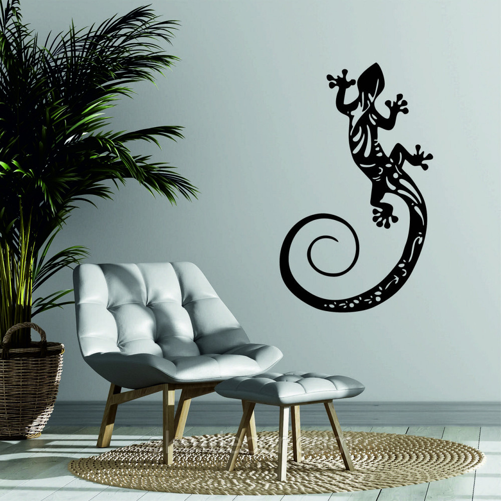 Декоративне настінне 3D Панно «Ящірка» Декор на стіну з об'ємом Київ - фото 1