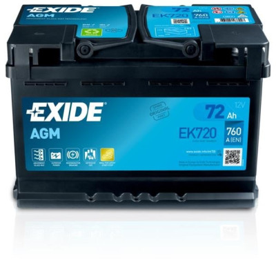 Аккумулятор автомобильный EXIDE START-STOP AGM 72Ah 760EN (EK720) Винница - изображение 1