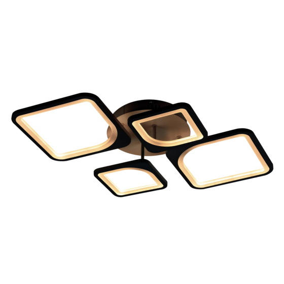 VALESO Люстра світлодіодна стельова 6106-4 BK 62W Київ