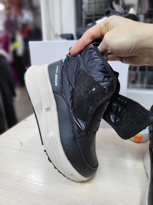 Детские  зимние черные дутики унисекс 34,35,37 Николаев - изображение 5