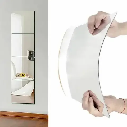 Акриловое зеркало STICK MIRROR 30×30 см, самоклеющееся, лёгкое и ударопрочное, для декора и интерьера стен Одесса