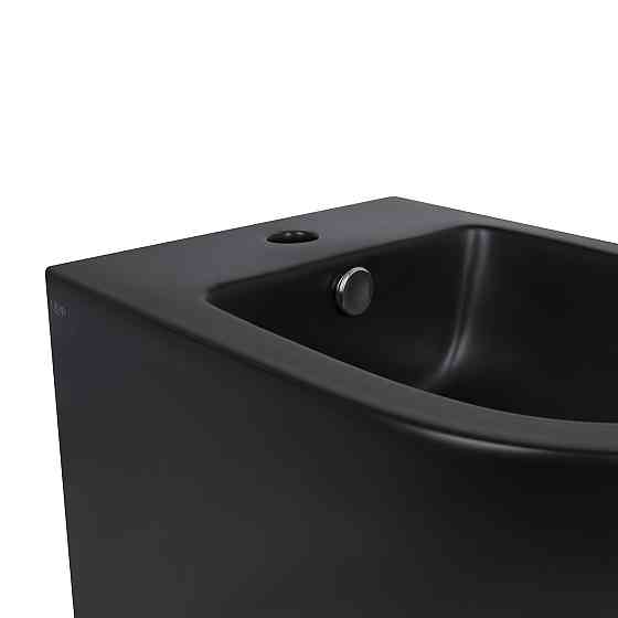 Биде подвесное Qtap Robin 495х370х325 Matt black QT1355046FMB Киев