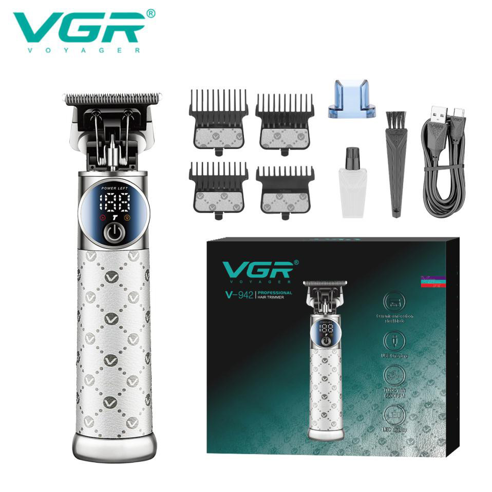 Бритва тример для бороди, Електробритва для стрижки голови Машинка окантувальна професійна бороди FX-41 Київ - фото 7