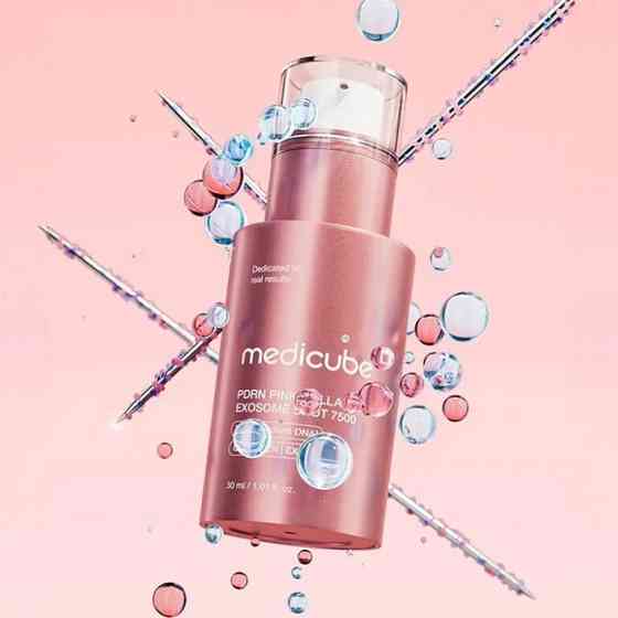 Сыворотка с полинуклеотидами, коллагеном и экзосомами PDRN Pink Collagen Exosome Shot 7500 Medicube 30 мл Киев