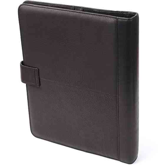 Деловой органайзер из зернистой натуральной кожи Черный (Tony Perotti) Киев