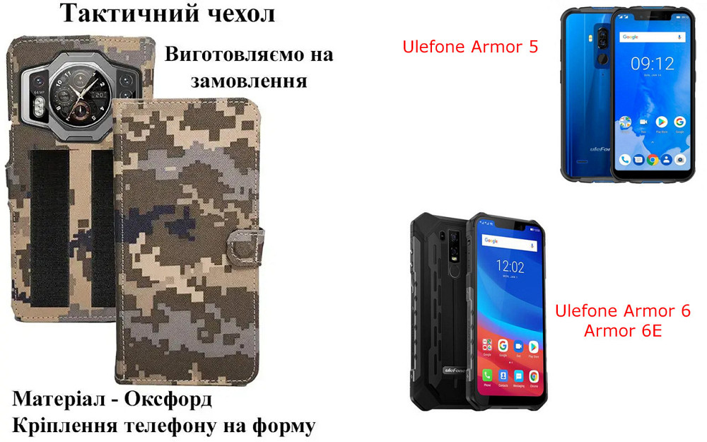 Тактический чехол для Samsung Galaxy A04, Galaxy A04e, Galaxy A04s, крепится к снаряжению на липучке Киев - изображение 1