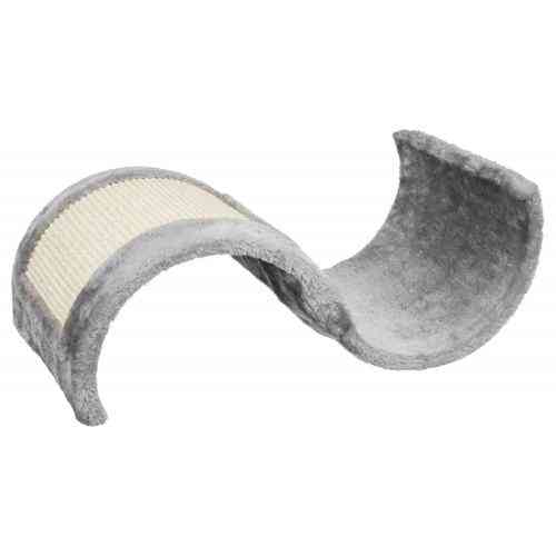 Дряпка-хвиля Trixie Wave для котів плюш/сизаль сіра 29x18x50 см Київ