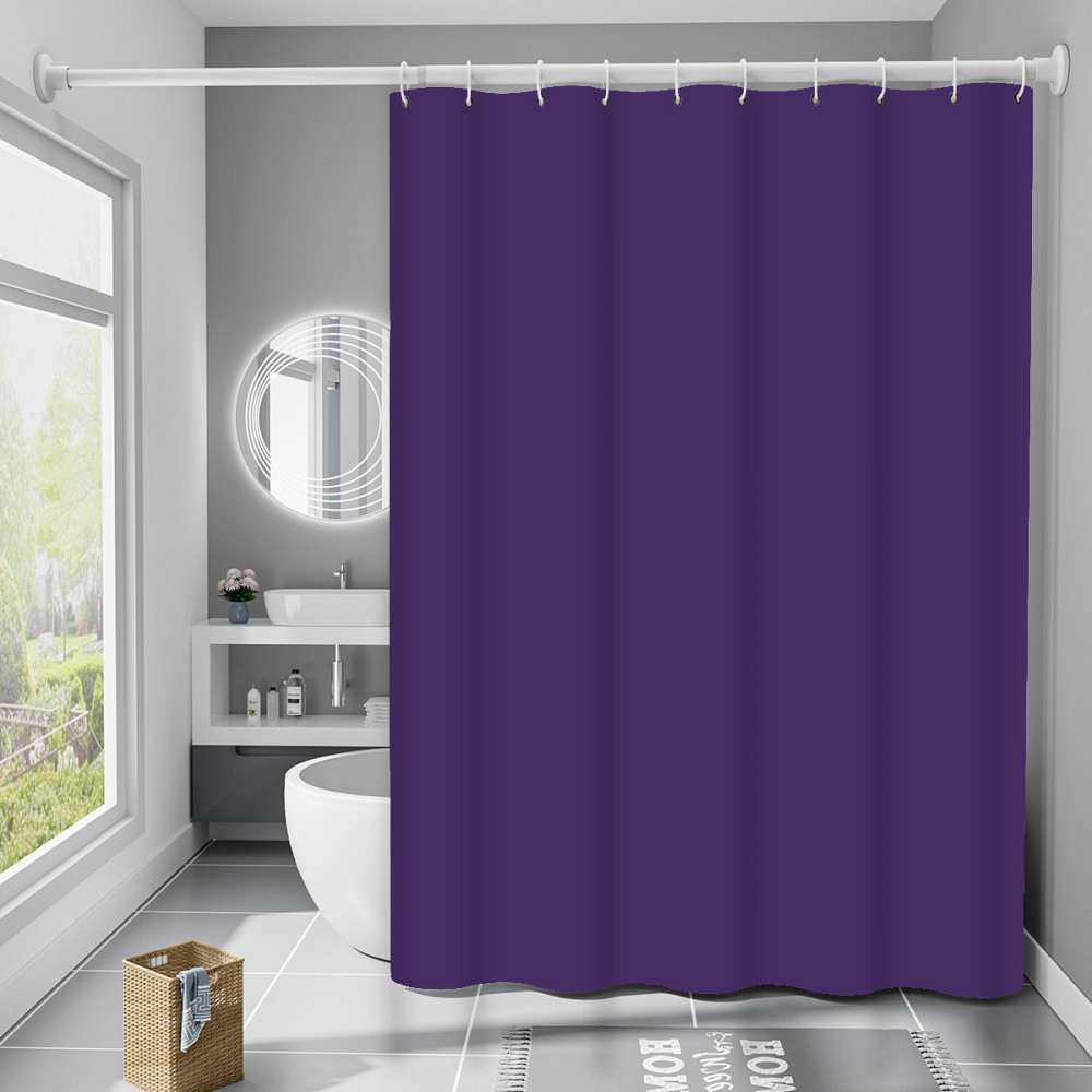 Шторка для ванны из полиэстера водонепроницаемая Bathlux 180x180 см с кольцами, занавеска для ванной комнаты Каменец-Подольский - изображение 1