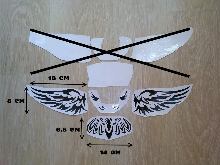 Наклейка на авто Сова на задній значок автомобіля Київ - фото 2