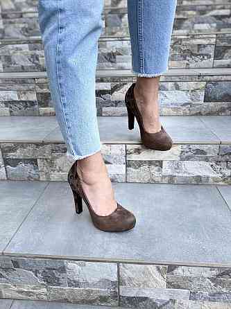 Туфлі жіночі LENA MELIANI капучіно еко-замша каблук 11см (A116-A3281) Коломия