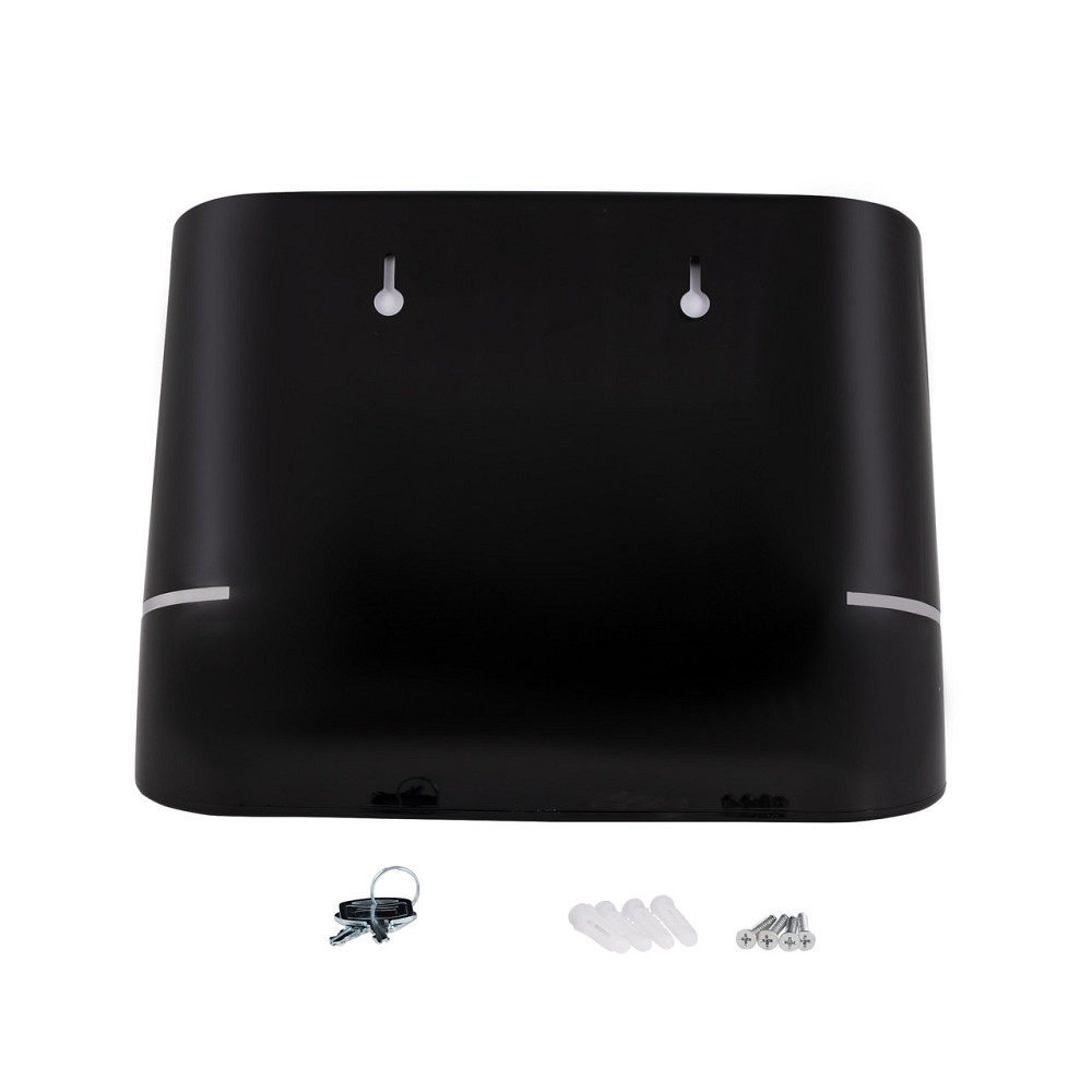 Тримач для паперових рушників Qtap Pohodli 300 мм QTDR600BP Black (Pobut) Київ - фото 6