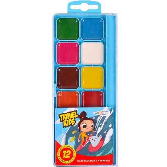 Дитяча акварель "Travel Kids" 312084/TK 12 кольорів, медова, 19х7 см Вінниця