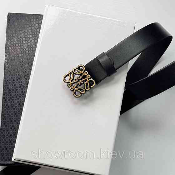 Жіночий брендовий шкіряний ремінь Loewe bronze Київ