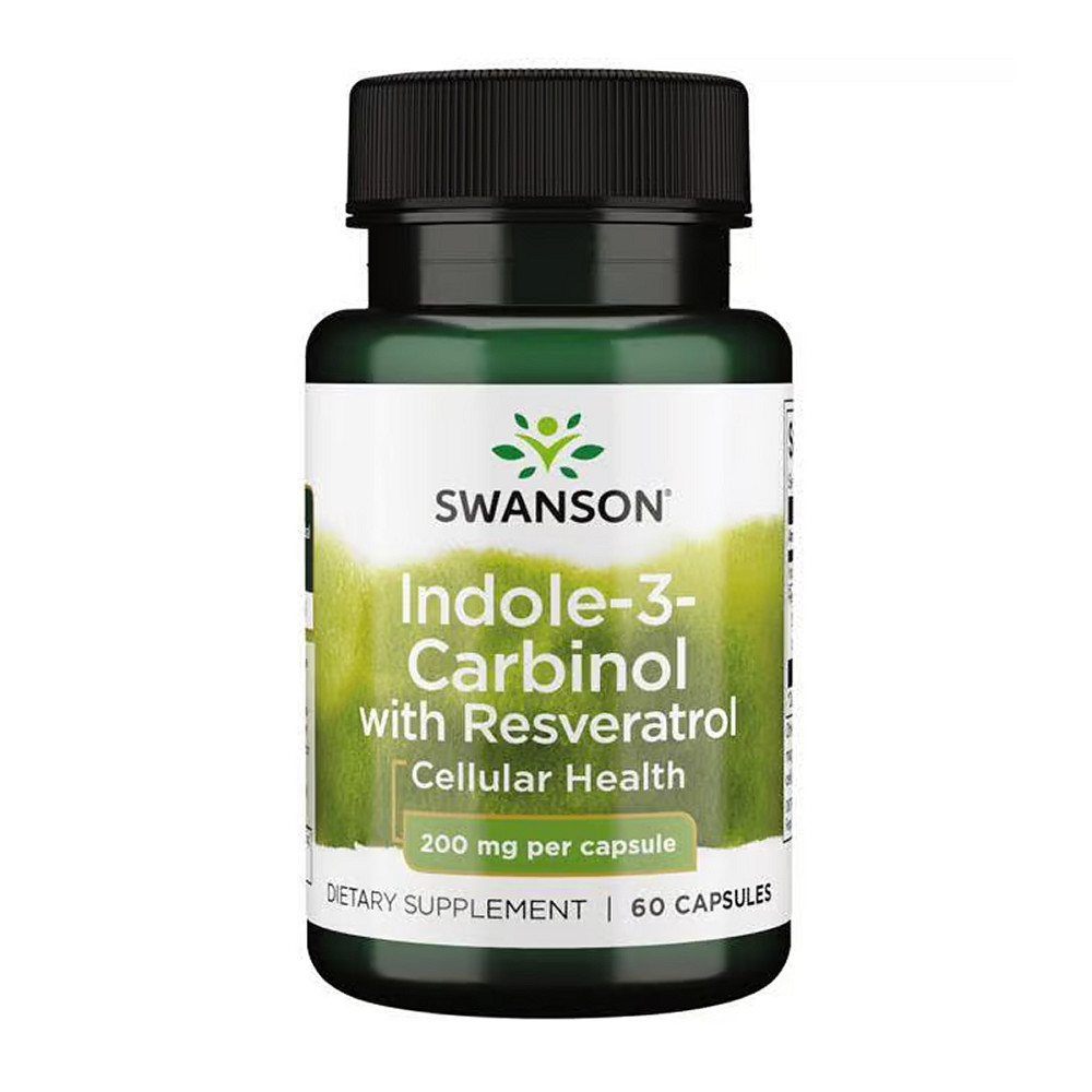 Индол-3-Карбинол Swanson Indole-3-Carbinol with Resveratrol 200mg - 60 caps Луцк - изображение 1