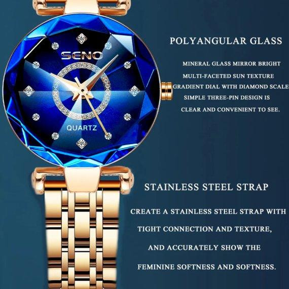 Жіночий наручний годинник Baosaili Lux (Золотистий) Вінниця - фото 7