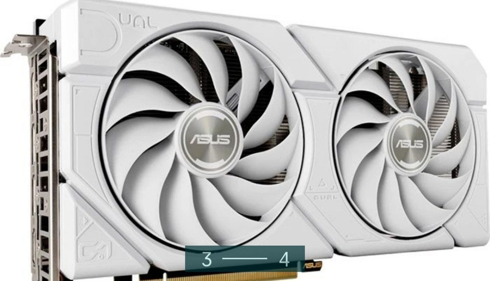 Відеокарта ASUS Dual GeForce RTX 4060 EVO-White 8Gb. Київ - фото 2