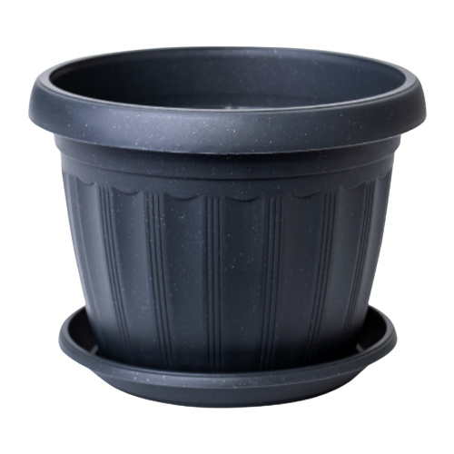 Вазон Терра з підставкою 17*13см граніт Алеана Житомир - фото 1