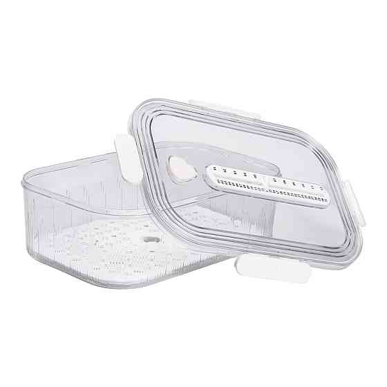 Yiwu Контейнер для їжі пластиковий 32.5х22.5х11 см харчовий контейнер з індикатором дати 4.2 л Коломыя