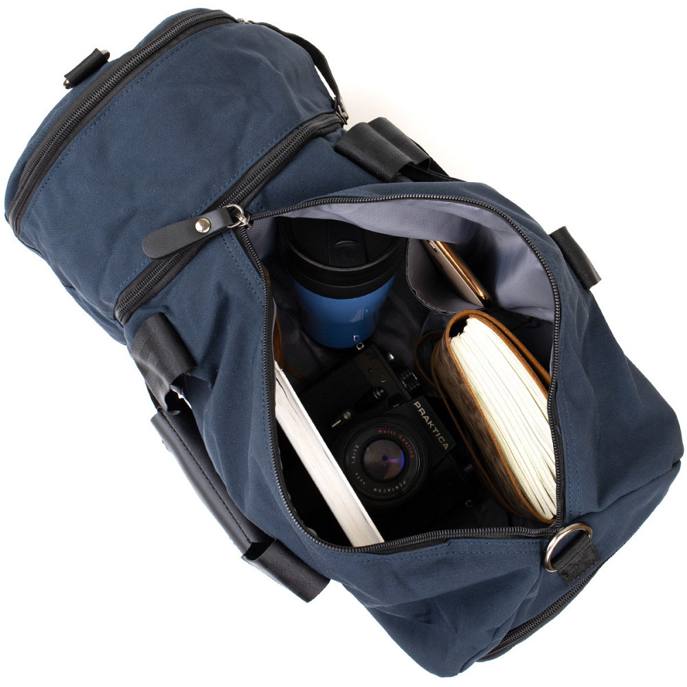 Спортивна сумка текстильна Vintage 20644 Синя Київ - фото 10