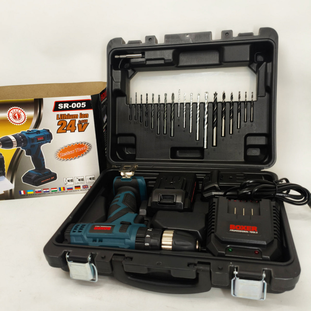 Надійний шуруповерт професійний, Шуруповерт з бітами і свердлами з літієвим акумулятором NX-91 Львів - фото 7