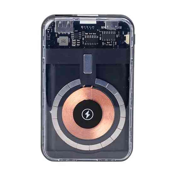 Повербанк 10000mAh з безпровідною зарядкою і 3 шнурами Київ