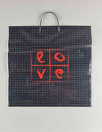 Полиэтиленовый пакет (40х40) с пластиковой ручкой 