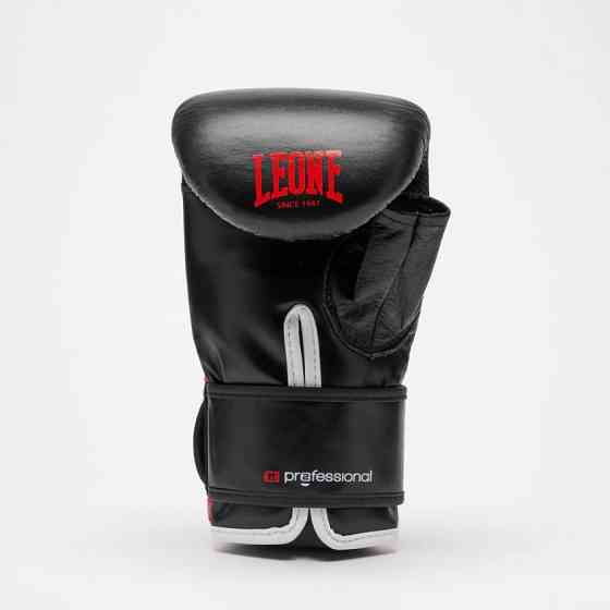 Снарядні рукавички Leone Professional Black анатомічні з вентиляцією та міцною фіксацією для роботи з мішком Розмір M Київ