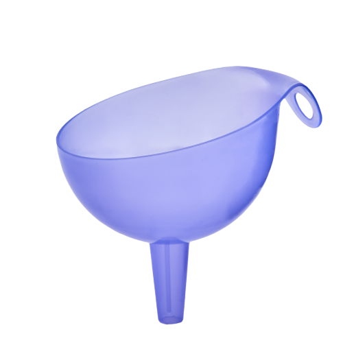 Воронка зливна середня пластик фіолетовий прозорий Алеана Житомир