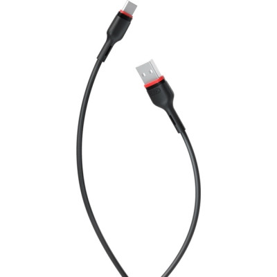 Дата кабель USB 2.0 AM to USB-C 1.0m 2.4A NB-P171 black XO (6920680873685) Вінниця - фото 1