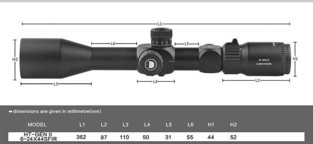 Оптический прицел Discovery HT 6-24x44 SFIR FFP GEN II Киев - изображение 3