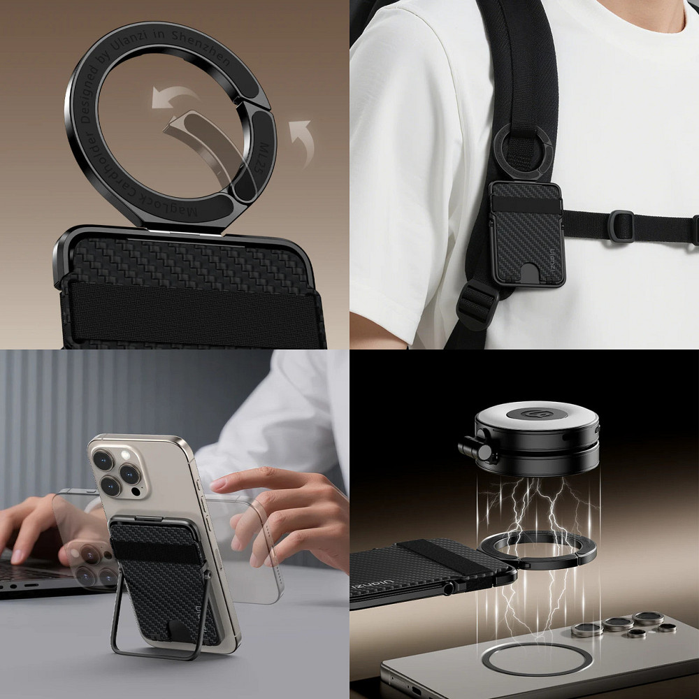 Подставка для телефона картхолдер на магніті MagSafe MagLock Ulanzi ML25 Киев - изображение 7