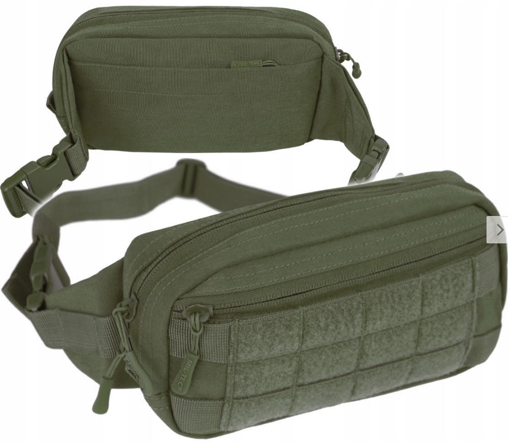 Універсальна Сумка 1.7 літрів на пояс із панеллю MOLLE/PALS Mil-Tec від Sturm "Fanny Pack" (13512501) Olive Нововолинськ - фото 1