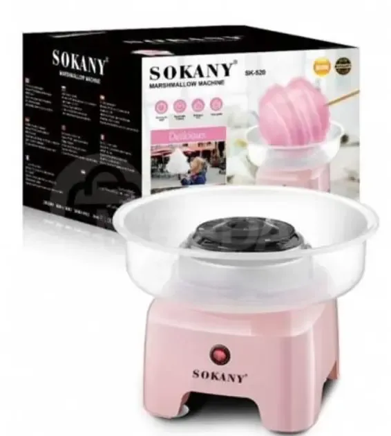 Аппарат для производства сахарной ваты Sokany 500W SK-520 розовый Коломыя - изображение 3