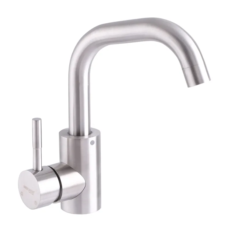 Змішувач для умивальника Mixxus SUS-001-G (SS2955) з надійною конструкцією Харків - фото 1