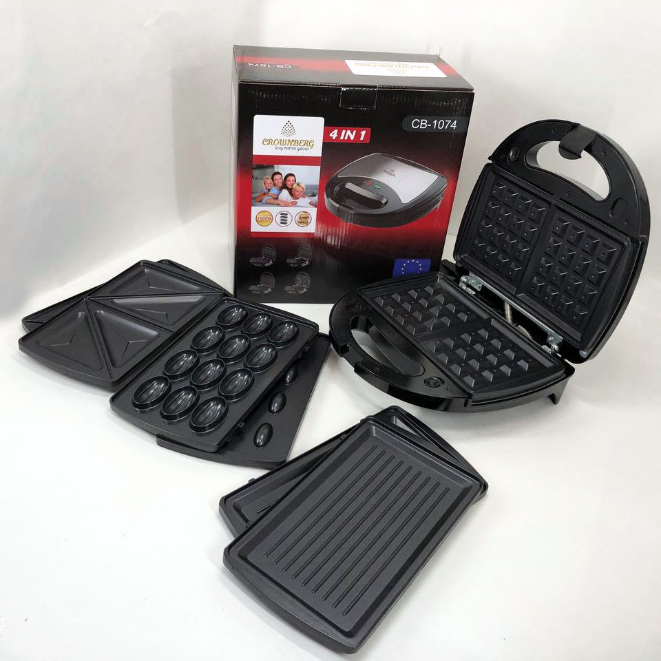 Гриль з притиском для кухні, Бутербродниця для сендвічів з антипригарним покриттям FU-44 Івано-Франківськ - фото 1