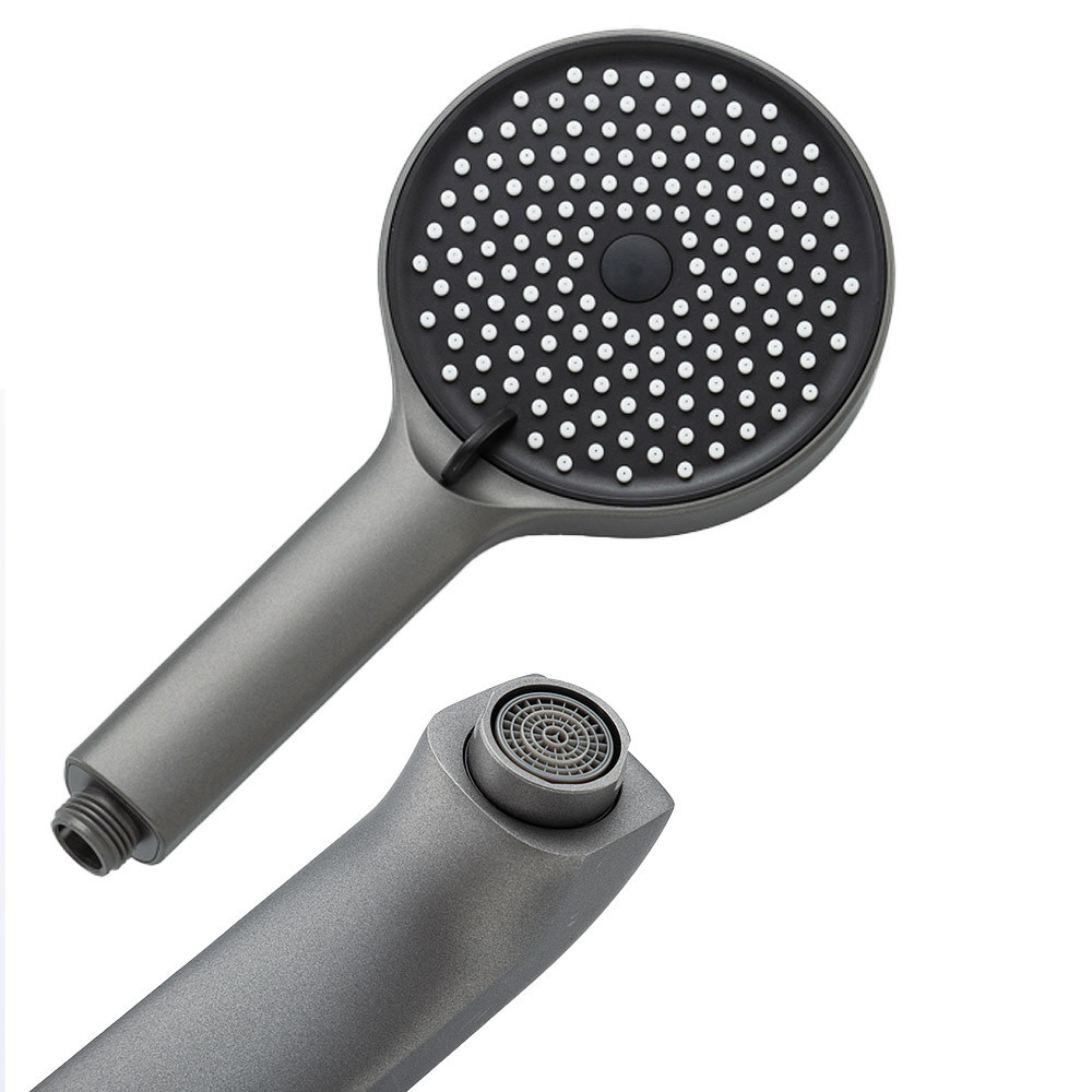 Змішувач для ванни FRAP F3275-19 з душовим гарнітуром, графіт Київ - фото 4