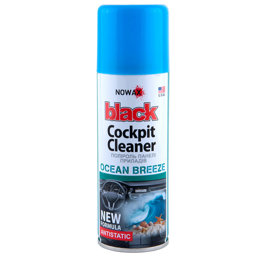 Поліроль для панелі приладів Nowax Cockpit Cleaner Spray Океан, 200мл Киев - изображение 1