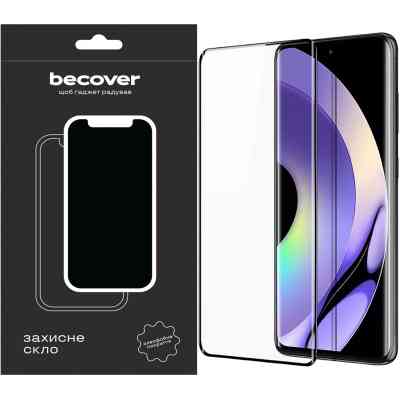 Стекло защитное BeCover Motorola Moto G52/G82 Black (709735) Винница
