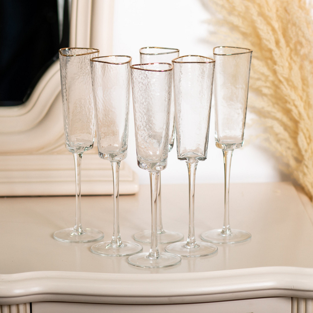 Yiwu Келихи для шампанського, 200 мл, набір із 6 штук HP-16-23 Київ - фото 3