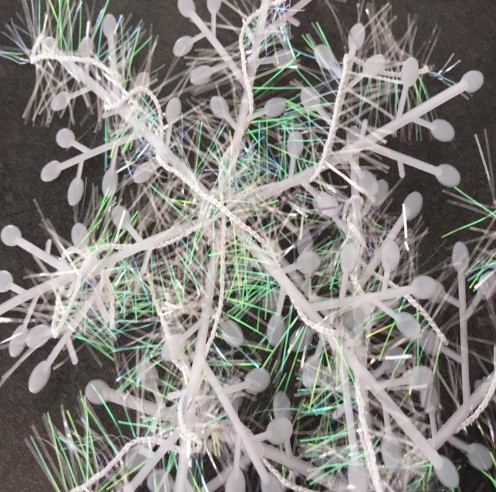 Снежинки для декора 10 штук 10 см белый Киев - изображение 5