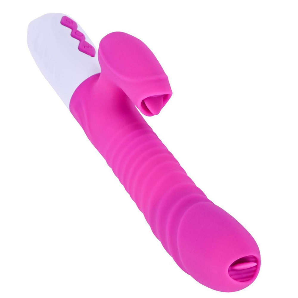 Вібратор - Silicone Vibrator USB 7 Function and Thrusting Function / Heating Purple Sex Aura Київ - фото 1