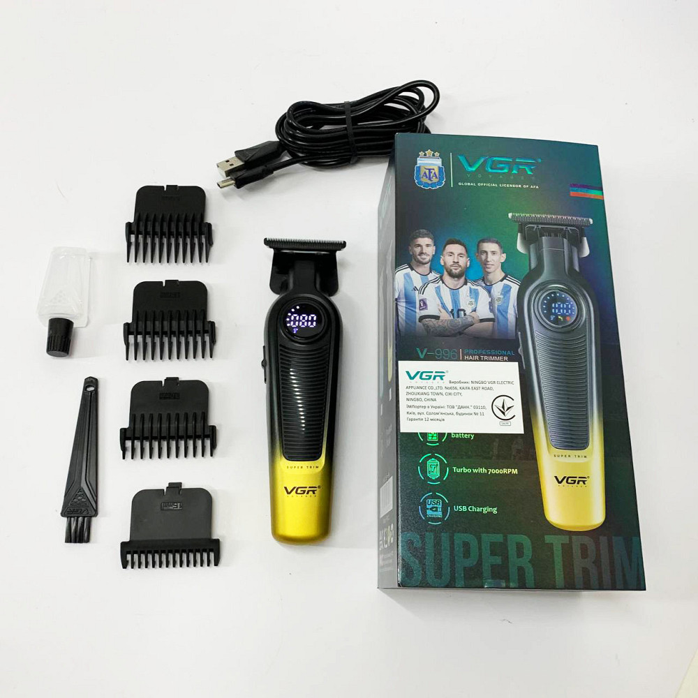 Професійна бритва-машинка для стрижки волосся VGR V-996, Професійна машинка для волосся NU-38 Івано-Франківськ - фото 8