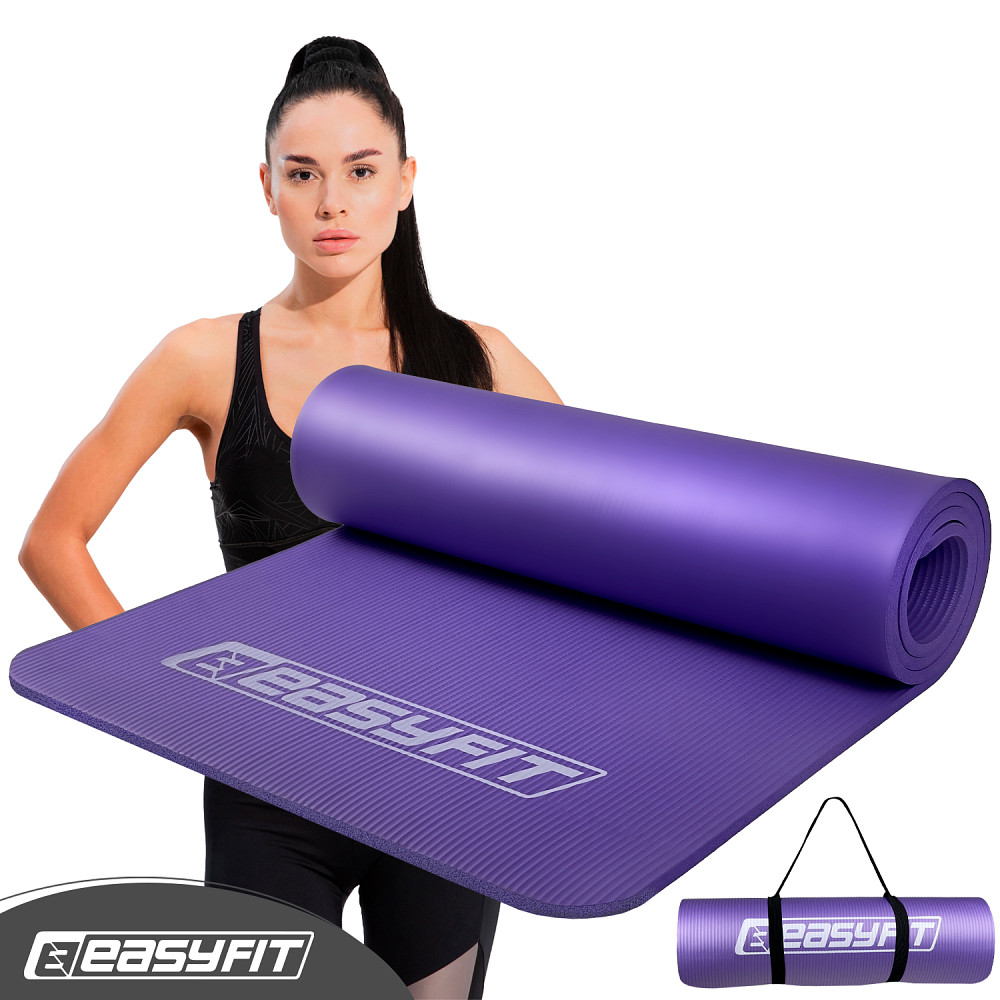 EasyFit Килимок для фітнесу та йоги EasyFit NBR 10 мм Фіолетовий Коломыя - изображение 1