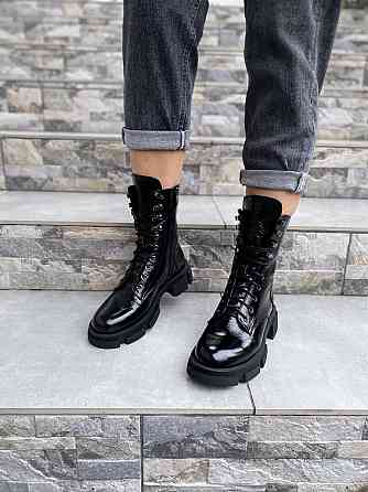 SOTHBY'S Черевики жіночі Sothby's чорні шкіра лакована 37/39р. (M-1730 4195) Коломыя