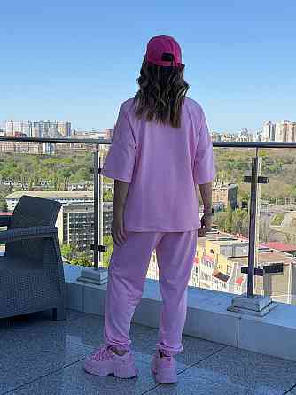 Жіночий легкий спортивний костюм із футболкою "Amante" |  Норма та батал Рожевий, 50-52 Київ