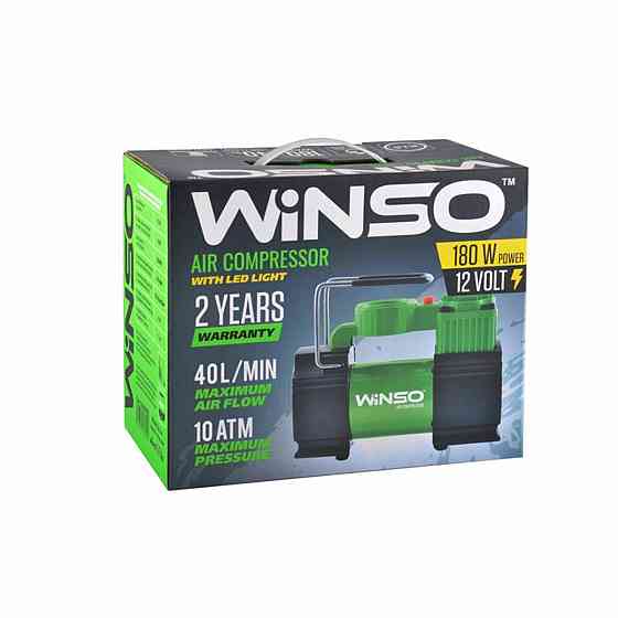 Компрессор автомобильный Winso, LED-фонарь Дніпро